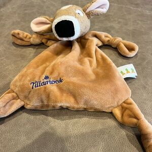 Very Rare Bunnies By The Bay Tillamook Brown Cow Lovey Security Blanket Knotted